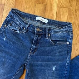 KanCan Midrise Fringe Ankle Skinny Jeans size 3/25